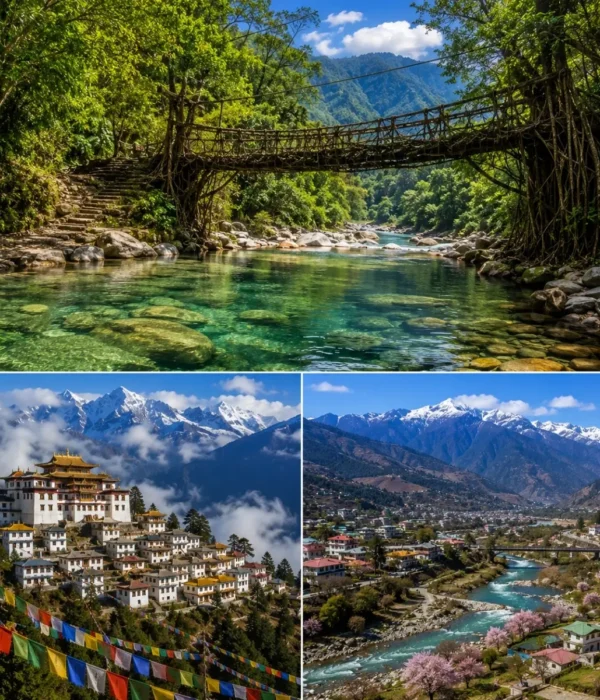 Meghalaya & Tawang Tour Package featuring Shillong, Cherrapunji, Dawki, Sela Pass and Tawang Monastery