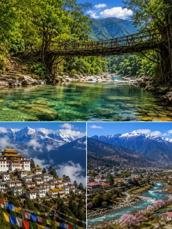 Meghalaya & Tawang Tour Package featuring Shillong, Cherrapunji, Dawki, Sela Pass and Tawang Monastery