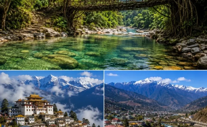 Meghalaya & Tawang Tour Package featuring Shillong, Cherrapunji, Dawki, Sela Pass and Tawang Monastery