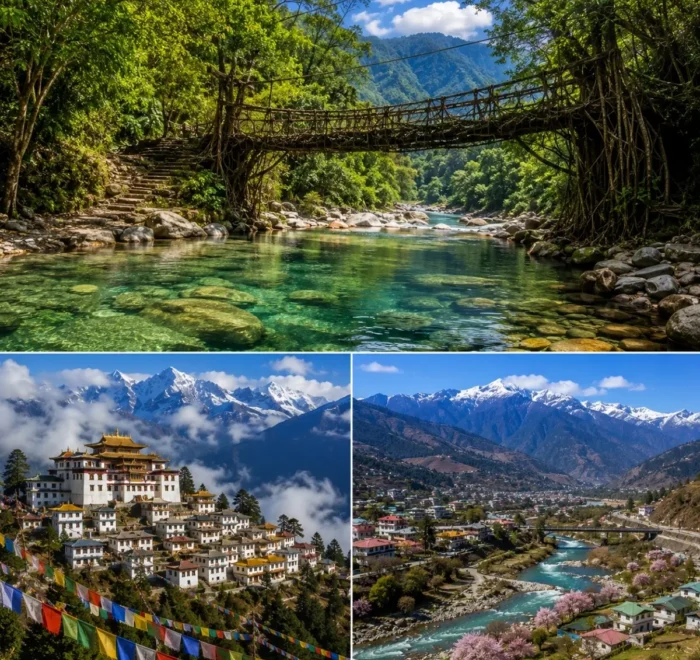 Meghalaya & Tawang Tour Package featuring Shillong, Cherrapunji, Dawki, Sela Pass and Tawang Monastery