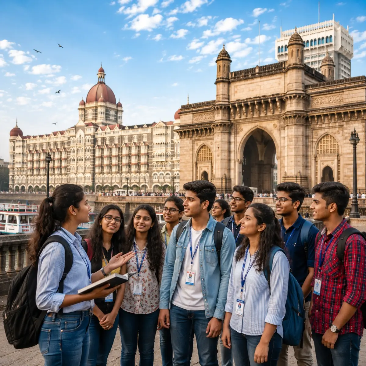 Mumbai Educational Tour Package featuring Gateway of India, Nehru Science Centre, Chhatrapati Shivaji Maharaj Vastu Sangrahalaya, Planetarium and educational attractions.