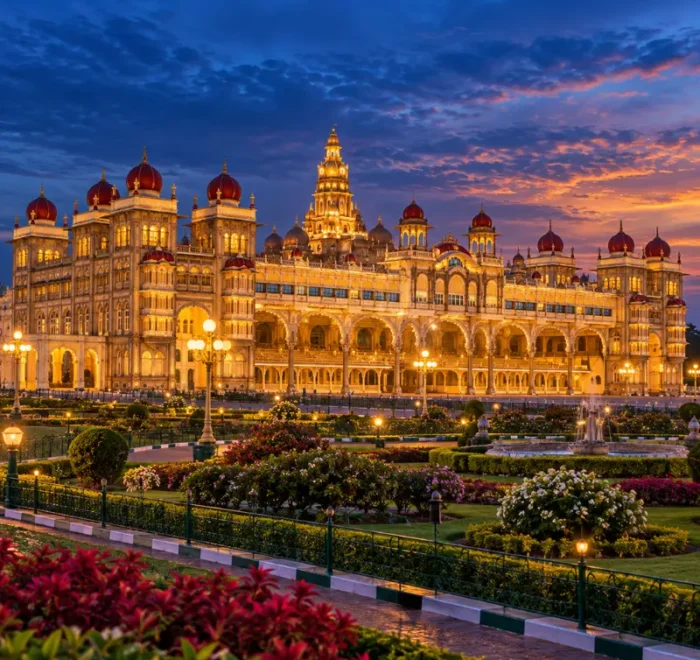 Mysore Coorg and Ooty tour featuring Mysore Palace, green coffee plantations and scenic Nilgiri hills