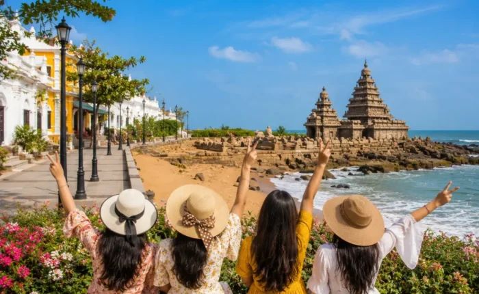 Pondicherry Mahabalipuram Women Special Tour Package featuring Promenade Beach, Auroville, Shore Temple, French Quarter and UNESCO heritage monuments.