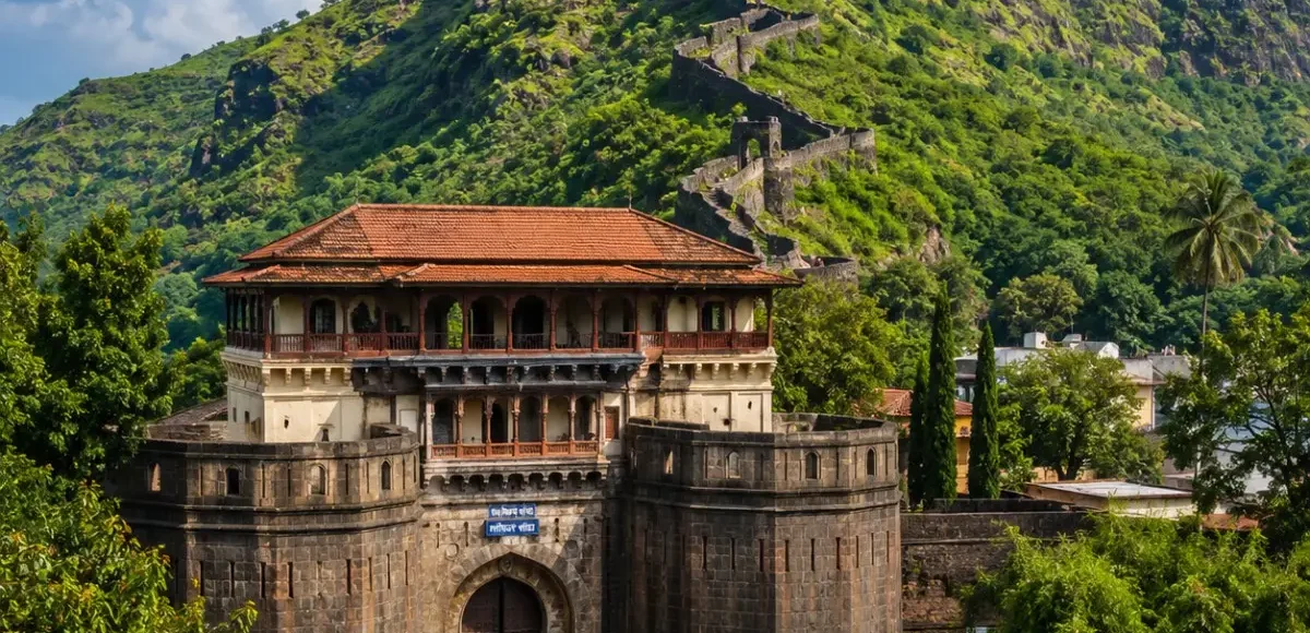Pune Heritage Sinhagad Tour Package featuring Sinhagad Fort, Shaniwar Wada, Aga Khan Palace, Lal Mahal and Pataleshwar Cave Temple.