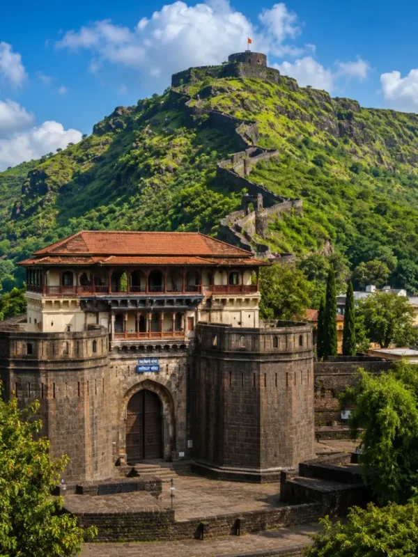 Pune Heritage Sinhagad Tour Package featuring Sinhagad Fort, Shaniwar Wada, Aga Khan Palace, Lal Mahal and Pataleshwar Cave Temple.