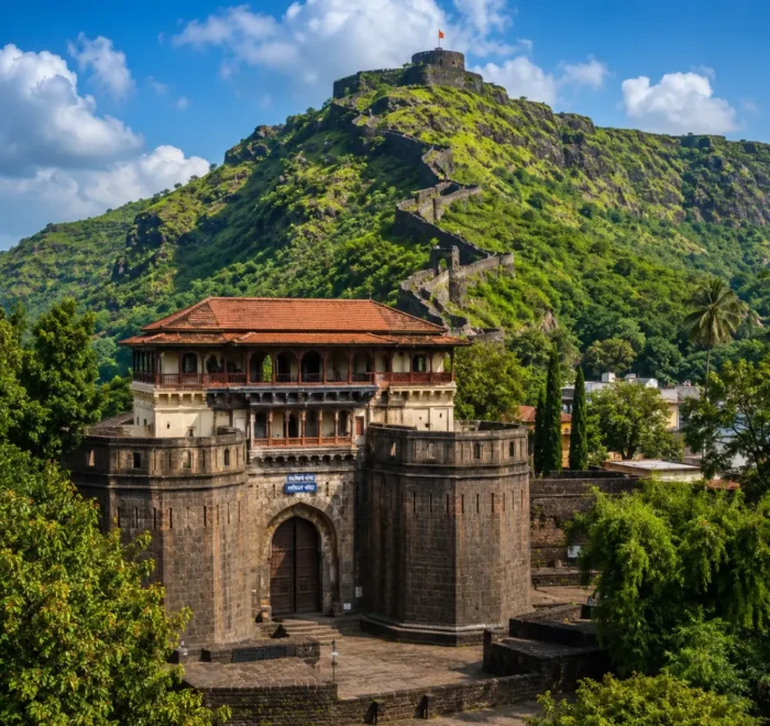 Pune Heritage Sinhagad Tour Package featuring Sinhagad Fort, Shaniwar Wada, Aga Khan Palace, Lal Mahal and Pataleshwar Cave Temple.