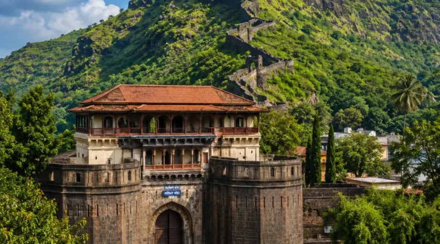 Pune Heritage Sinhagad Tour Package featuring Sinhagad Fort, Shaniwar Wada, Aga Khan Palace, Lal Mahal and Pataleshwar Cave Temple.