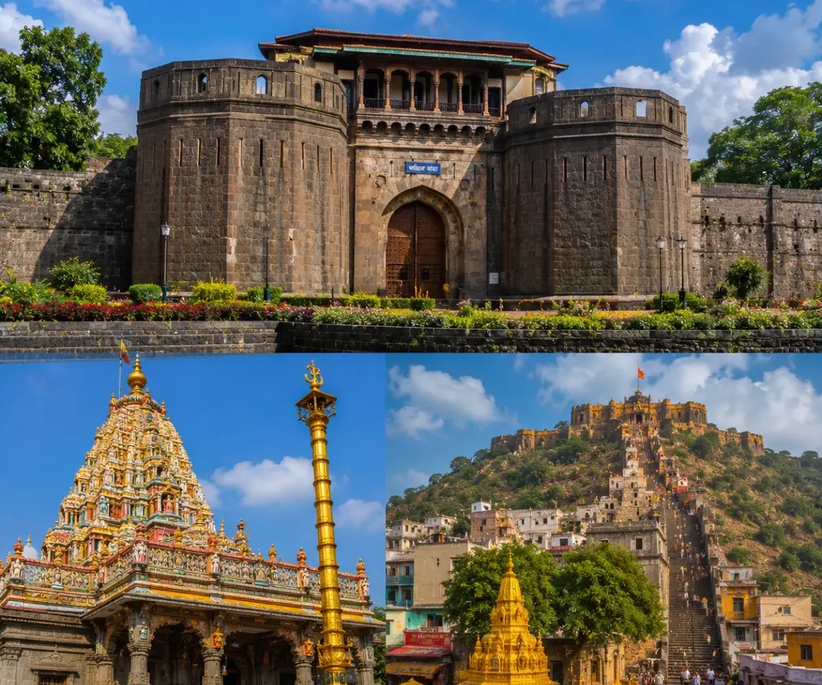 Pune Jejuri Narayanpur Tour Package featuring Jejuri Khandoba Temple, Narayanpur Datta Temple, Prati Balaji Temple and Pune heritage landmarks.