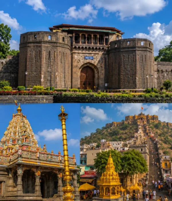 Pune Jejuri Narayanpur Tour Package featuring Jejuri Khandoba Temple, Narayanpur Datta Temple, Prati Balaji Temple and Pune heritage landmarks.