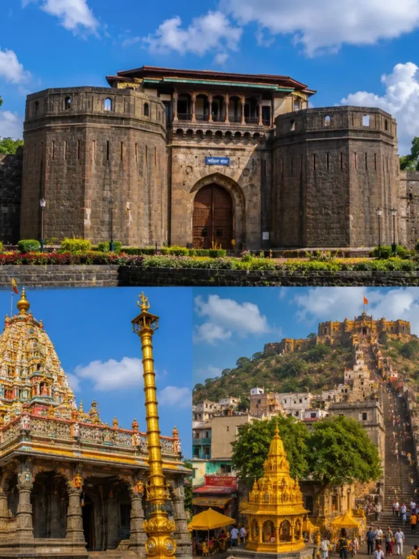 Pune Jejuri Narayanpur Tour Package featuring Jejuri Khandoba Temple, Narayanpur Datta Temple, Prati Balaji Temple and Pune heritage landmarks.