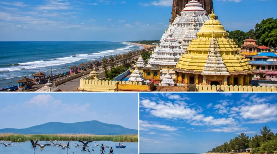 Puri Chilika Lake Gopalpur Tour Package featuring Jagannath Temple, Chilika Lake, Satapada Dolphins, Gopalpur Beach and Golden Beach Puri.