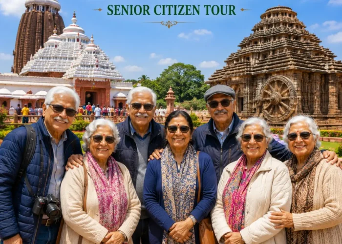 Puri Konark Senior Citizen Tour Package featuring Jagannath Temple, Konark Sun Temple, Chandrabhaga Beach and peaceful pilgrimage experiences in Odisha.