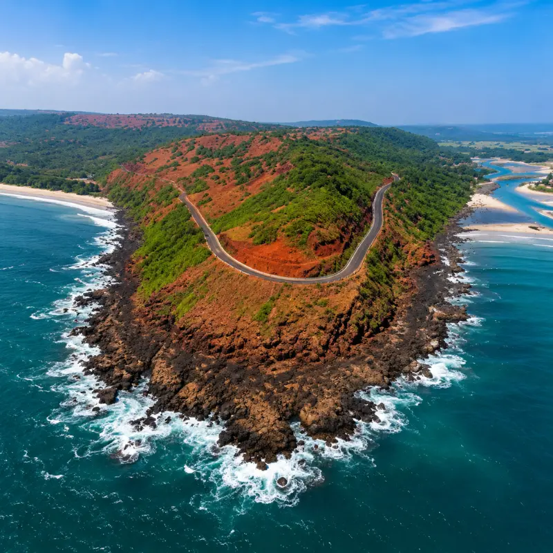 Ratnagiri Ganpatipule and Aare Ware coastal tour with Konkan beaches, Arabian Sea views and scenic coastal roads
