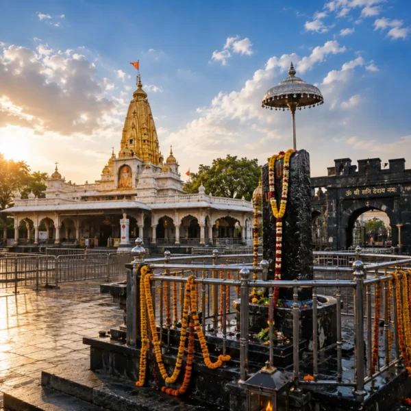 Shirdi Shani Shingnapur Tour Package featuring Sai Baba Samadhi Mandir, Dwarkamai, Chavadi and Shani Dev Temple.