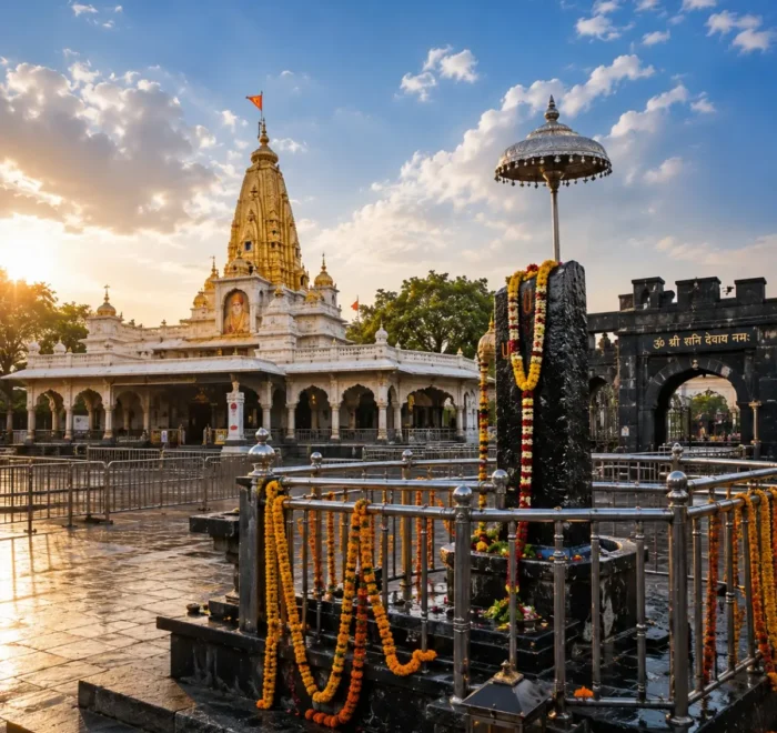 Shirdi Shani Shingnapur Tour Package featuring Sai Baba Samadhi Mandir, Dwarkamai, Chavadi and Shani Dev Temple.