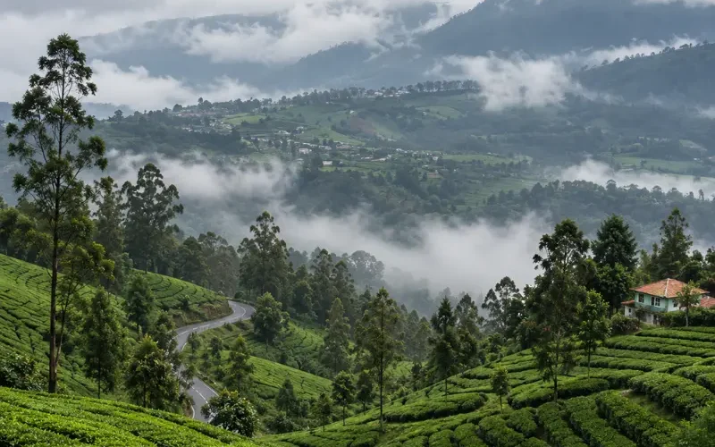 Southern Hills and Heritage Tour with coffee plantations, scenic lakes, royal landmarks and misty hill stations