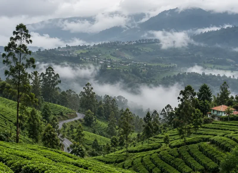 Southern Hills and Heritage Tour with coffee plantations, scenic lakes, royal landmarks and misty hill stations