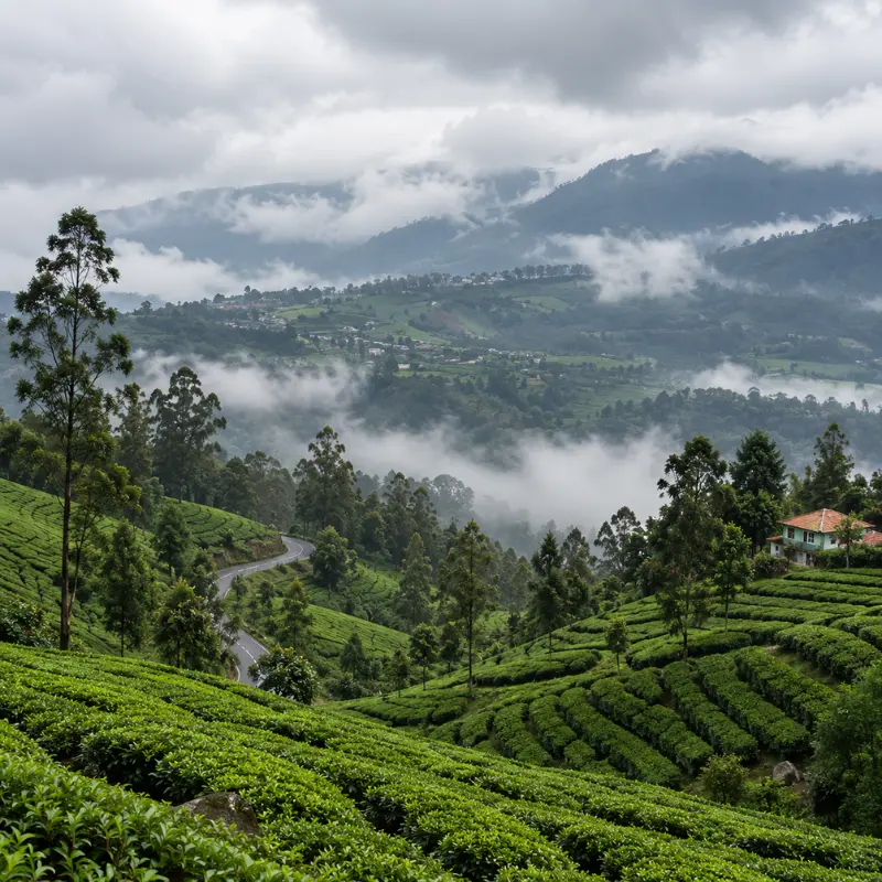 Southern Hills and Heritage Tour with coffee plantations, scenic lakes, royal landmarks and misty hill stations