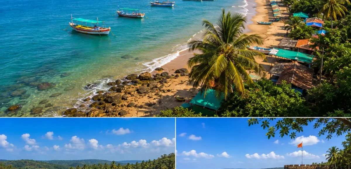 Tarkarli Devbagh Vengurla Tour Package featuring Tarkarli Beach, Devbagh Beach, Vengurla Beach, scuba diving, dolphin safari and the Konkan coastline.