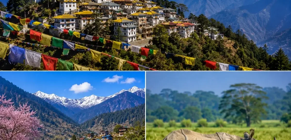 Tawang, Dirang & Kaziranga Tour Package featuring Tawang Monastery, Sela Pass, Dirang Valley and Kaziranga National Park safari