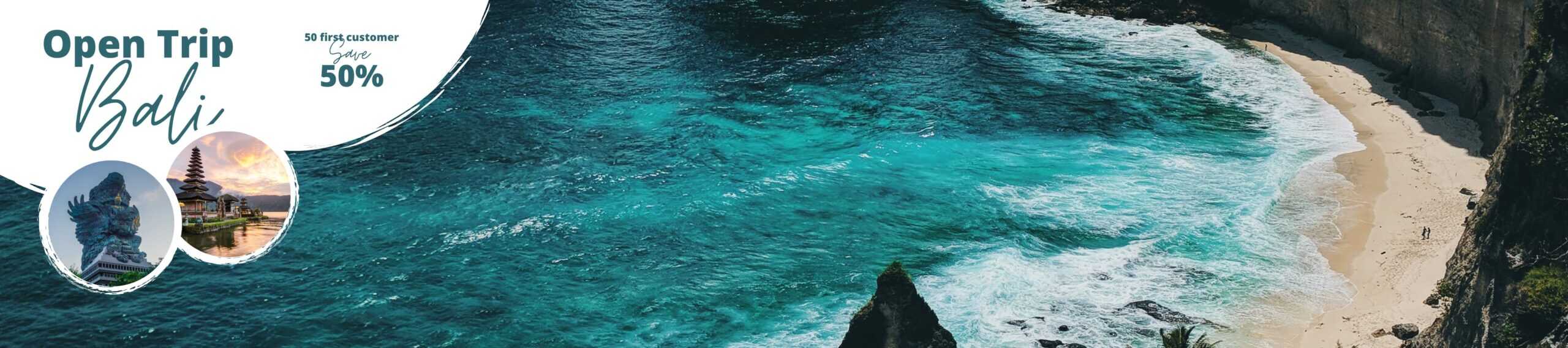 Bali ocean coastline with turquoise water and sandy beach, scenic tropical travel destination in Indonesia.