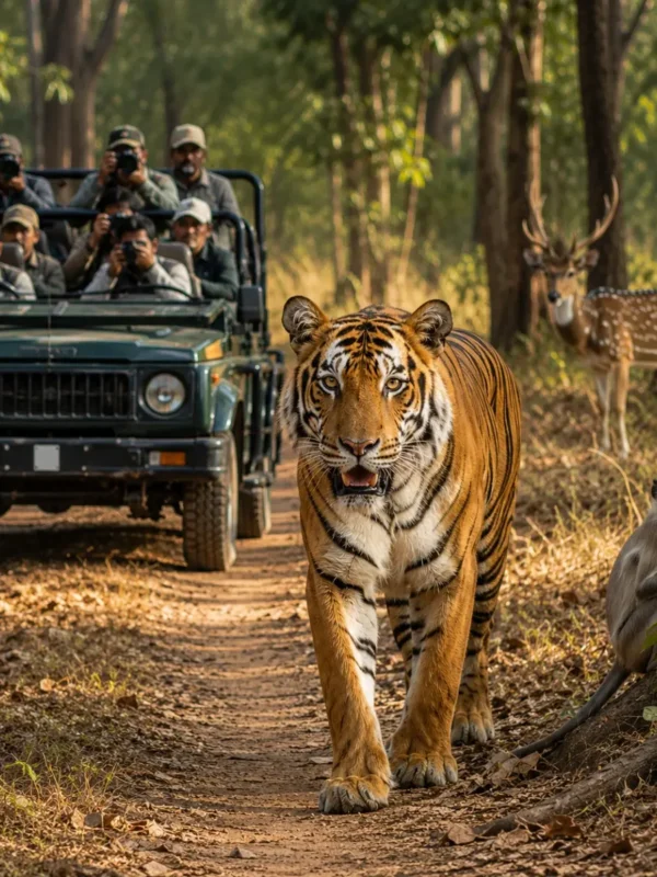 Bandhavgarh Tiger Safari Tour Package featuring Bengal tigers, jeep safaris, Bandhavgarh National Park and wildlife adventures in Madhya Pradesh.
