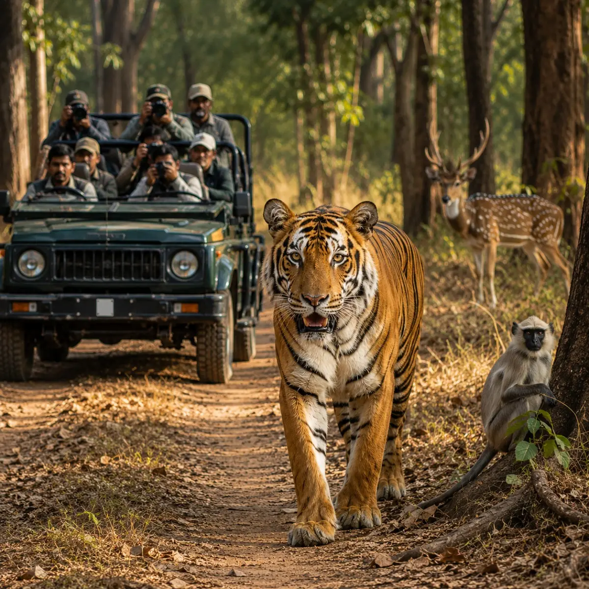 Bandhavgarh Tiger Safari Tour Package featuring Bengal tigers, jeep safaris, Bandhavgarh National Park and wildlife adventures in Madhya Pradesh.