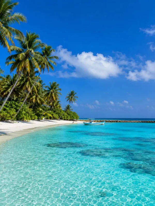 Lakshadweep Island Tour Package (4N/5D) featuring pristine beaches, turquoise lagoons, coral reefs, water sports and tropical island landscapes.