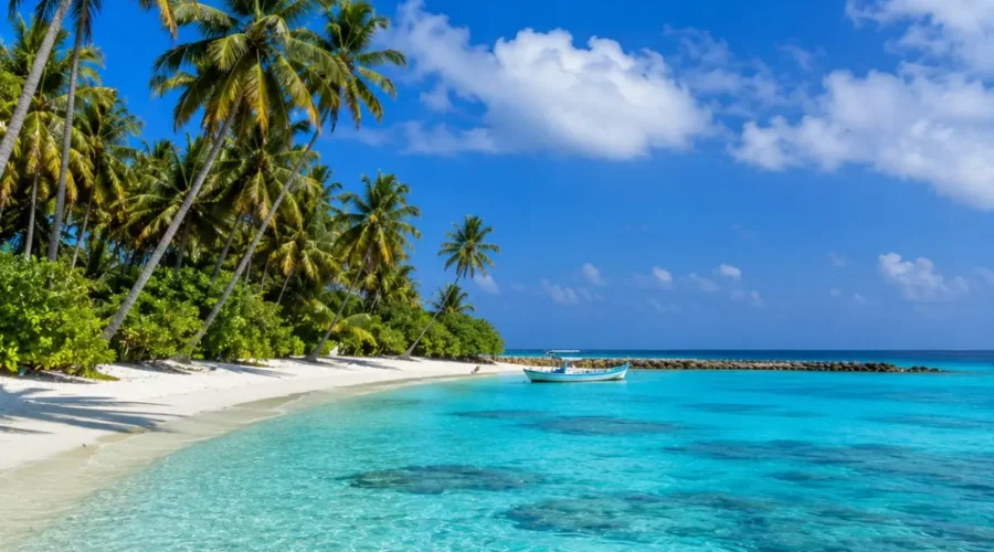 Lakshadweep Island Tour Package (4N/5D) featuring pristine beaches, turquoise lagoons, coral reefs, water sports and tropical island landscapes.