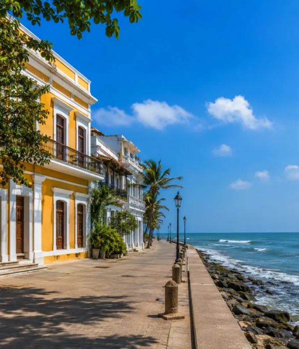 Pondicherry French Coast Tour Package featuring French Quarter, Promenade Beach, Auroville, colonial architecture and scenic coastal views.
