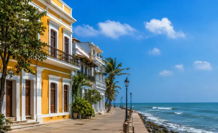 Pondicherry French Coast Tour Package featuring French Quarter, Promenade Beach, Auroville, colonial architecture and scenic coastal views.