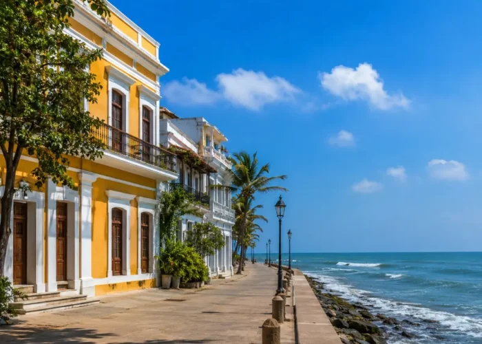 Pondicherry French Coast Tour Package featuring French Quarter, Promenade Beach, Auroville, colonial architecture and scenic coastal views.