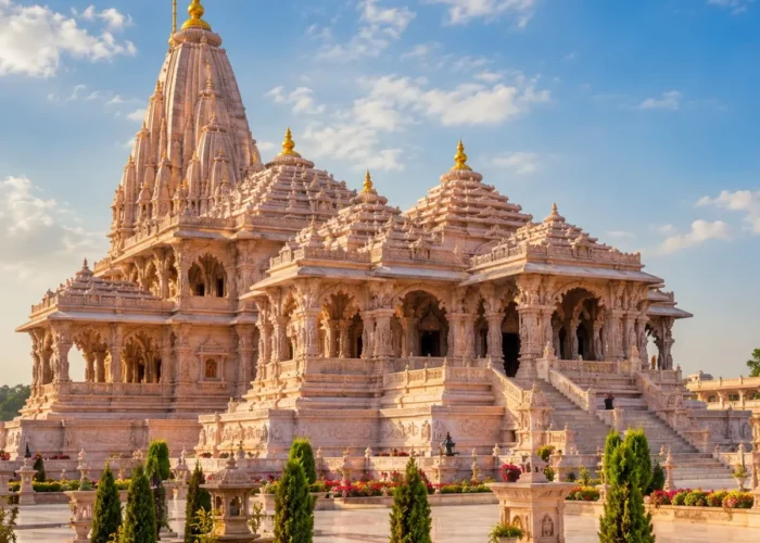Varanasi–Ayodhya Temple Tour Package featuring Kashi Vishwanath Temple, Shri Ram Janmabhoomi Mandir, Ganga Aarti, Sarnath and spiritual experiences.