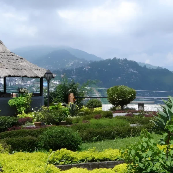 Gangtok Kalimpong Darjeeling package with scenic hill garden, misty mountains, lush greenery and peaceful Himalayan views