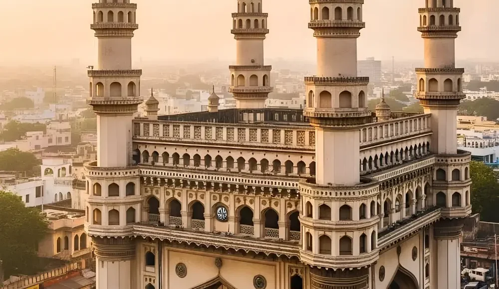 Hyderabad City Highlights Package featuring Charminar, heritage architecture and iconic Telangana sightseeing landmark