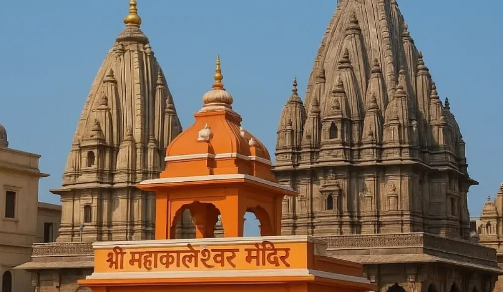 Indore Ujjain Omkareshwar tour package image featuring Shri Mahakaleshwar Temple and spiritual heritage in Madhya Pradesh