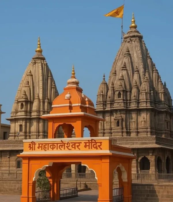 Indore Ujjain Omkareshwar tour package image featuring Shri Mahakaleshwar Temple and spiritual heritage in Madhya Pradesh