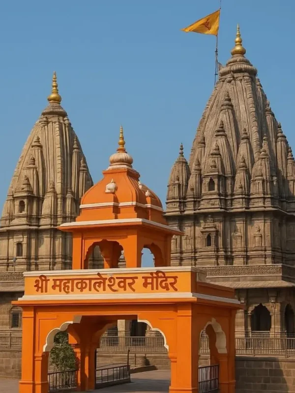 Indore Ujjain Omkareshwar tour package image featuring Shri Mahakaleshwar Temple and spiritual heritage in Madhya Pradesh