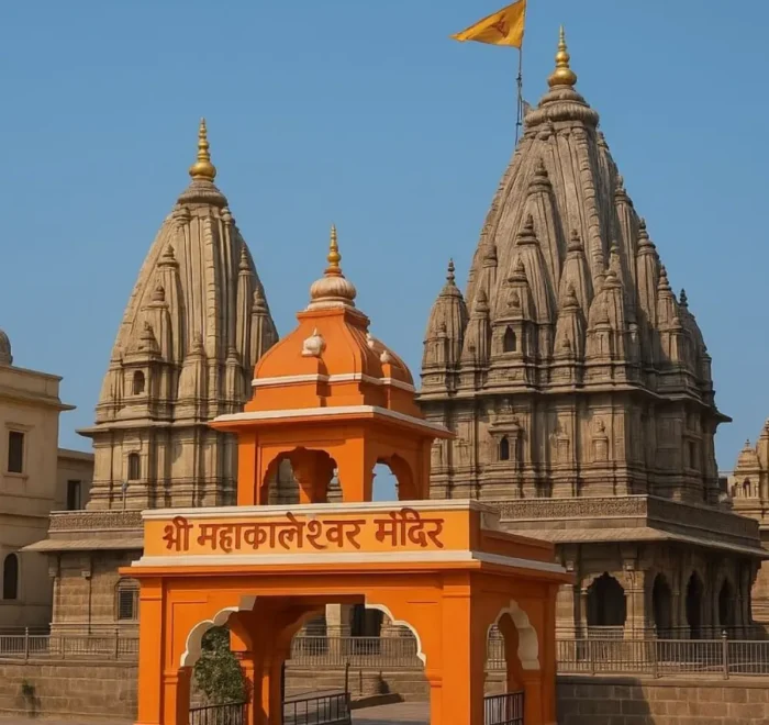 Indore Ujjain Omkareshwar tour package image featuring Shri Mahakaleshwar Temple and spiritual heritage in Madhya Pradesh