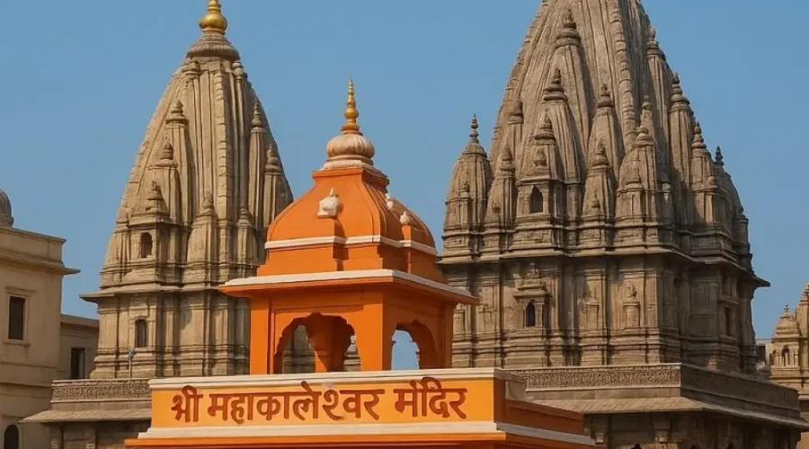 Indore Ujjain Omkareshwar tour package image featuring Shri Mahakaleshwar Temple and spiritual heritage in Madhya Pradesh