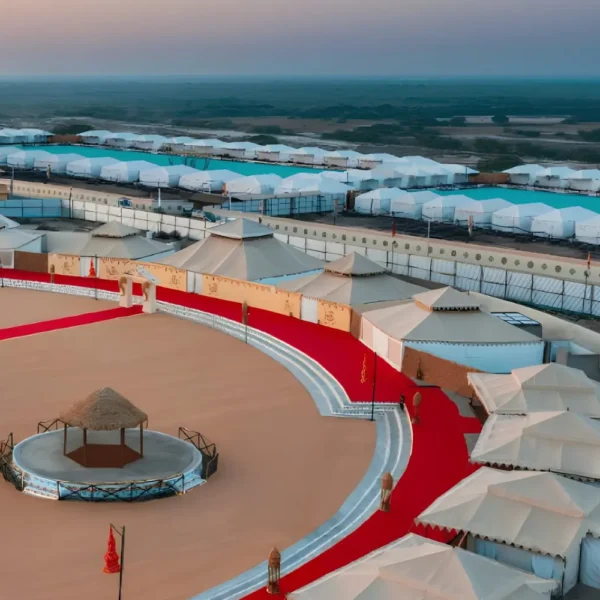 Kutch Rann Utsav tent city in Gujarat with luxury stay, desert camp, cultural venue and scenic festival setting
