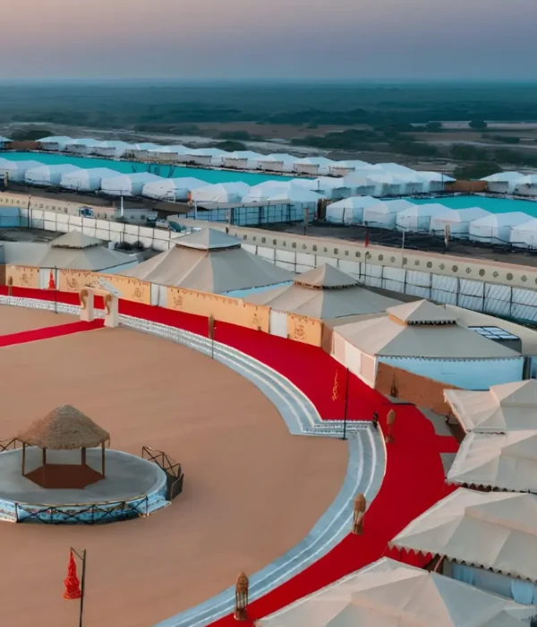 Kutch Rann Utsav tent city in Gujarat with luxury stay, desert camp, cultural venue and scenic festival setting