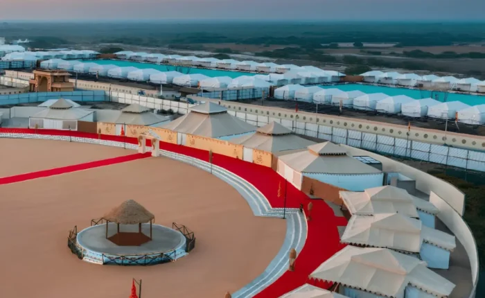 Kutch Rann Utsav tent city in Gujarat with luxury stay, desert camp, cultural venue and scenic festival setting