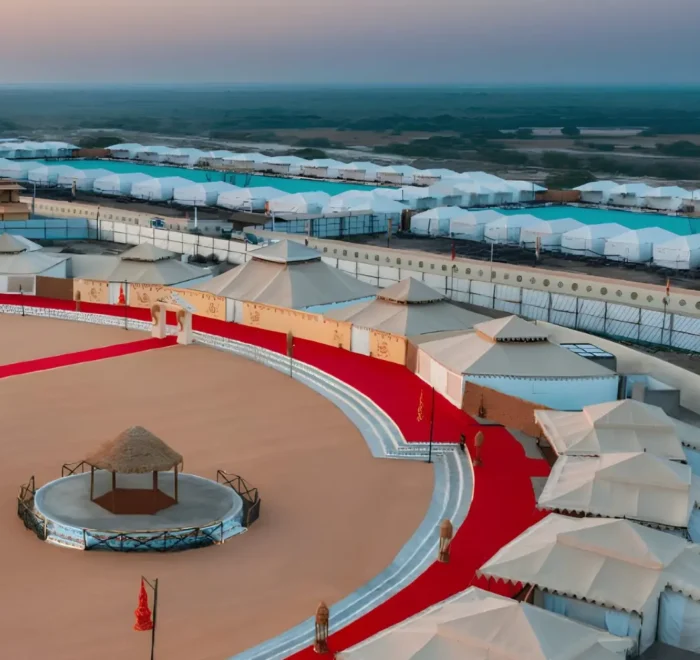 Kutch Rann Utsav tent city in Gujarat with luxury stay, desert camp, cultural venue and scenic festival setting