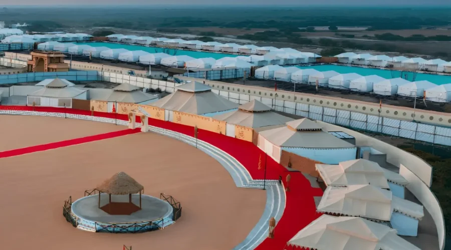 Kutch Rann Utsav tent city in Gujarat with luxury stay, desert camp, cultural venue and scenic festival setting