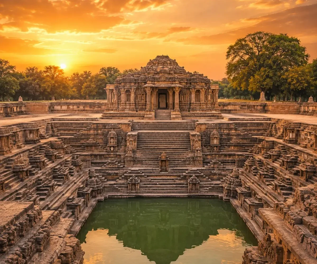 Ahmedabad Modhera Patan Kutch Tour Package featuring Sabarmati Ashram, Modhera Sun Temple, Rani Ki Vav, White Rann of Kutch and Bhuj.