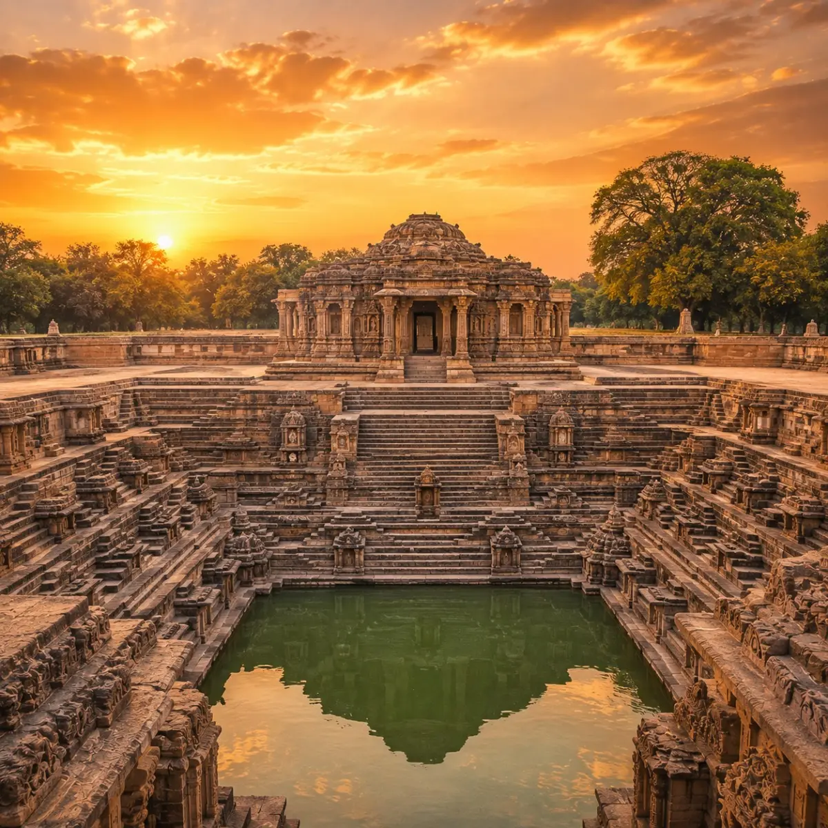 Ahmedabad Modhera Patan Kutch Tour Package featuring Sabarmati Ashram, Modhera Sun Temple, Rani Ki Vav, White Rann of Kutch and Bhuj.