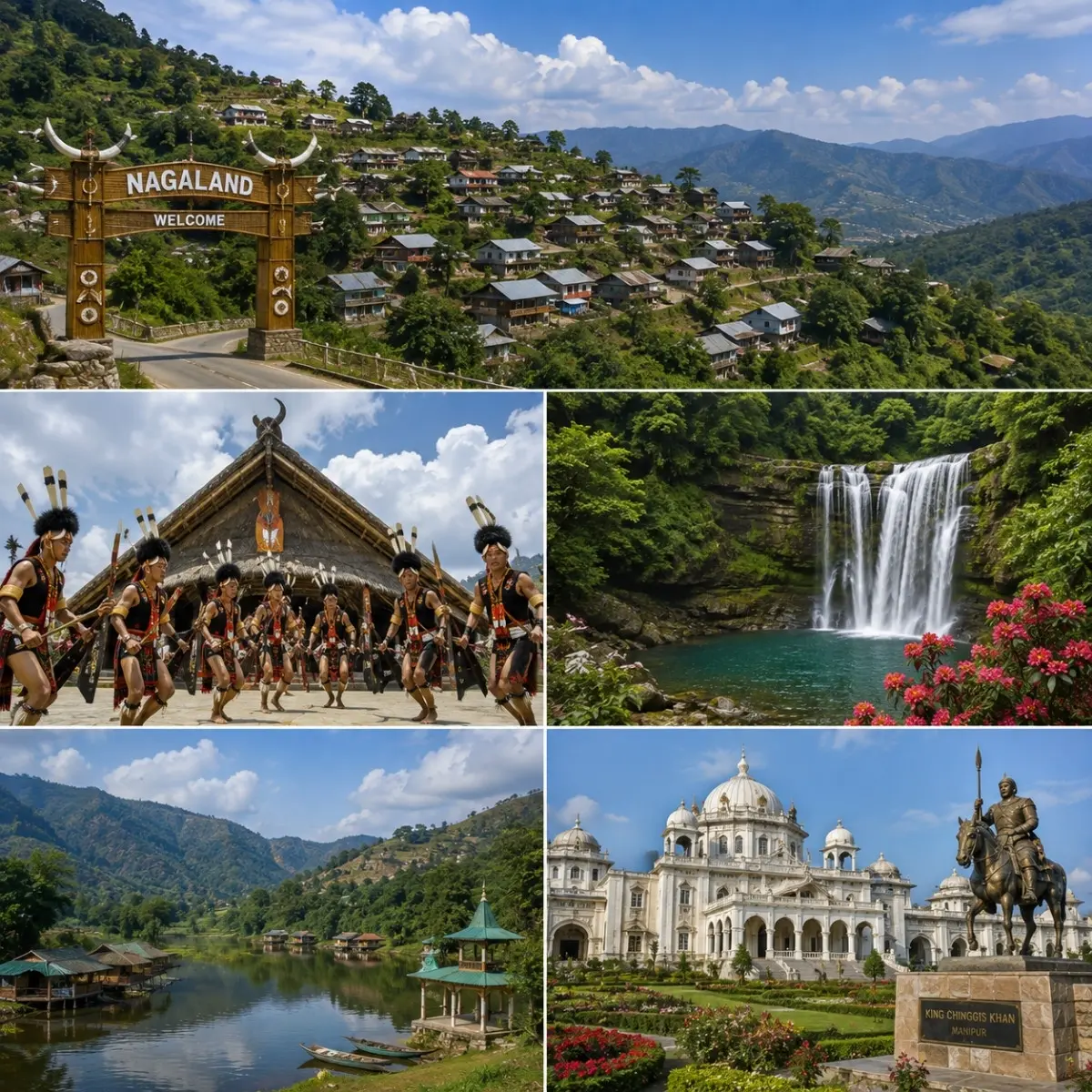 Aizawl, Reiek & Champhai Tour Package featuring Reiek Heritage Village, Champhai Valley, vineyards and the scenic hills of Mizoram