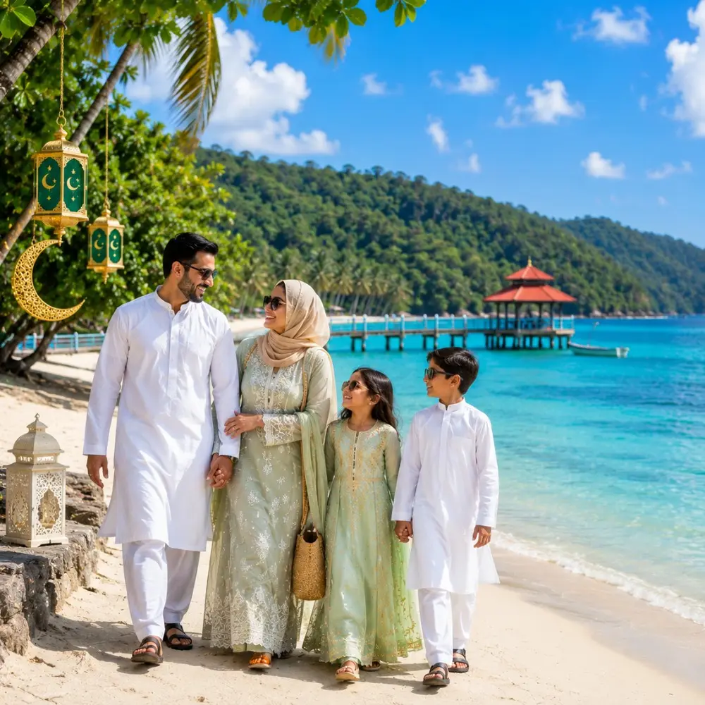 Andaman Island Eid Escape Tour Package featuring Port Blair, Havelock Island, Neil Island, Radhanagar Beach and crystal-clear turquoise waters.