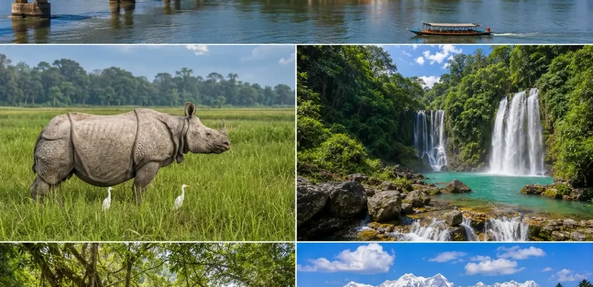 Assam, Meghalaya & Arunachal Pradesh Tour Package featuring Kaziranga National Park, Shillong, Cherrapunji, Tawang Monastery and Sela Pass